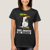T-shirt Work Smarter Not Harder Linux Penguin for Programm (Devant)