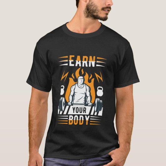 T-shirt Workout body exercise gym (Devant)