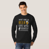 T-shirt Workout Gym Meme For Beer Squats Joke  2 (Devant entier)