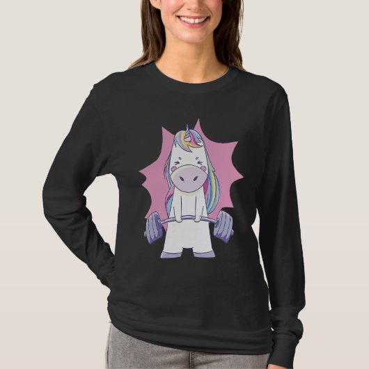 T-shirt Workout Gym Unicorn (Devant)