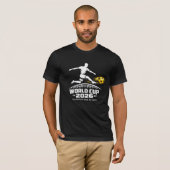 T-shirt World Cup 2026 Soccer Player Silhouette (Devant entier)