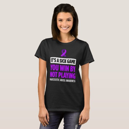 T-shirt World Narcissistic Abuse Awareness Win Playing Sur (Devant entier)