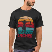T-shirt World Okayest Archery Crossbow Bow Chasse Acher A (Devant)