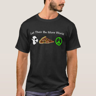 T-shirt World Peace & Piece of Pizza