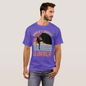 T-shirt World s Okayest Climber Rock Climber family (Devant entier)