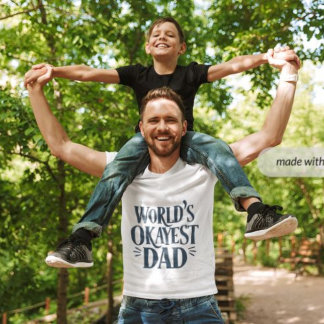 T-shirt World’s Okayest Dad - Un cadeau parfait pour les p