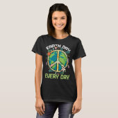 T-shirt World Save Nature Oceans Day Peace Everyday Earth (Devant entier)