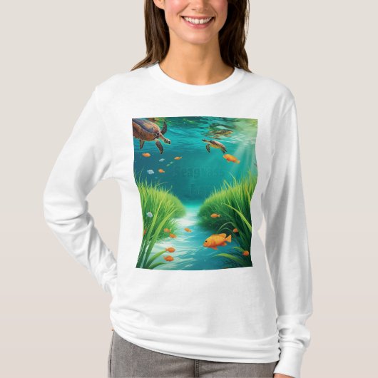 T-shirt World Sea grass Day (Devant)