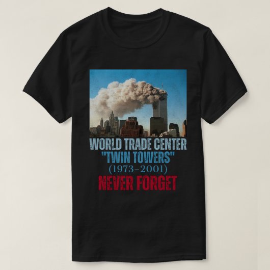 T-shirt World Trade Center (1973-2001) "Twin Towers" (Design devant)