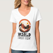T-shirt World Trotter - Aventura en el Horizonte (Devant)