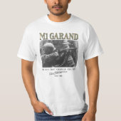 T-shirt World War 2 Weapon M1 Garand Rifle (Devant)