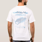 T-shirt World Word Blue Whale (Dos)