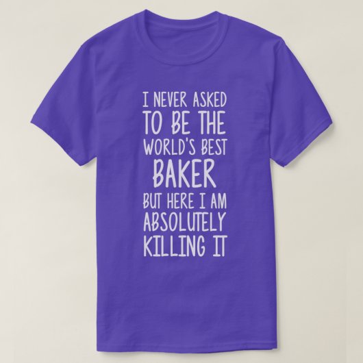 T-shirt Worlds Best Baker (Design devant)