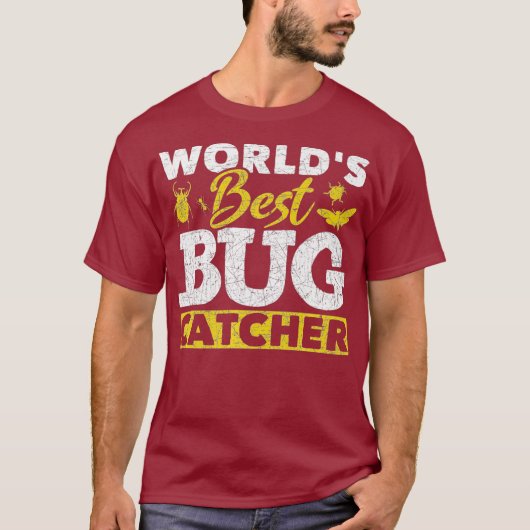 T-shirt Worlds Best Bug Catcher Drôle Entomologiste Bug (Devant)