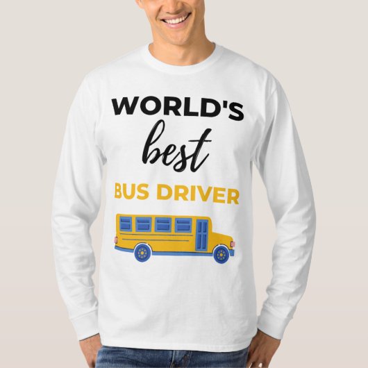 T-shirt World's Best Bus Driver bl (Devant)