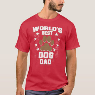 T-shirt Worlds Best Chien Papa drôle cadeau