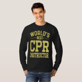 T-shirt World's Best CPR Instructor Job Title  CPR Instruc (Devant entier)