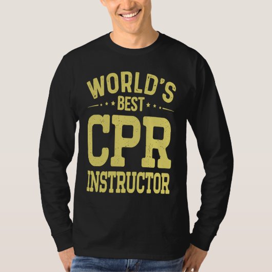 T-shirt World's Best CPR Instructor Job Title  CPR Instruc (Devant)