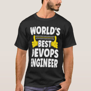T-shirt World's Best Devops Ingénieur Titre du travail Dev