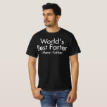 T-shirt World's Best Farter I Mean Father Shirt Funny Dad<br><div class="desc">World's best farter,  I mean father; Funny casual shirt that's sure to make dad stand out and draw some laughs
Make celebration with dad memorable with this gift idea; A fun present for dads,  granddads or father figures in your life</div>