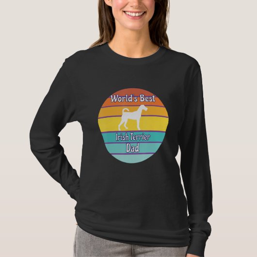 T-shirt World's Best Irish Terrier Dad (Devant)