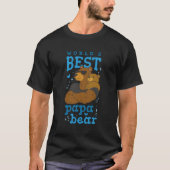 T-shirt Worlds Best Papa Bear (Devant)