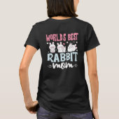 T-shirt World's Best Rabbit Mom Funny Bunny Lover Gift Tee (Dos)