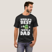 T-shirt Worlds Best Turtle Dad  Owner Lover Gift (Devant entier)