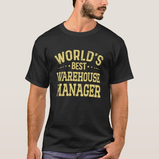 T-shirt World's Best Warehouse Manager Job Title Warehouse (Devant)