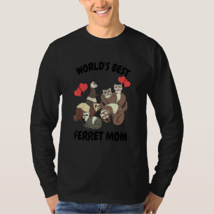T-shirt World's Bets Ferret Maman Pet Ferret 1