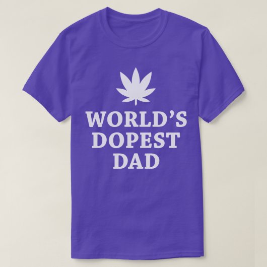 T-shirt Worlds Dopest Papa 1 (Design devant)