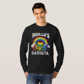 T-shirt Worlds Gayest Barista (Devant entier)