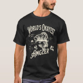 T-shirt World's Okayest Angler - Funny Fishing Gift (Devant)