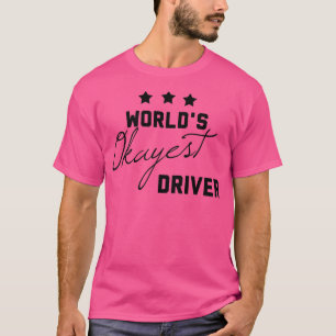 T-shirt Worlds Okayest conducteur Drôle cadeau pour les co