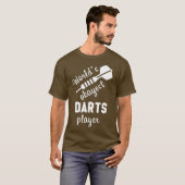 T-shirt Worlds Okayest Darts Player (Devant entier)