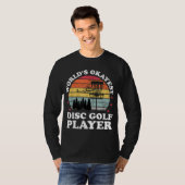 T-shirt Worlds Okayest Disc Golf Player Funny Frisbee Golf (Devant entier)