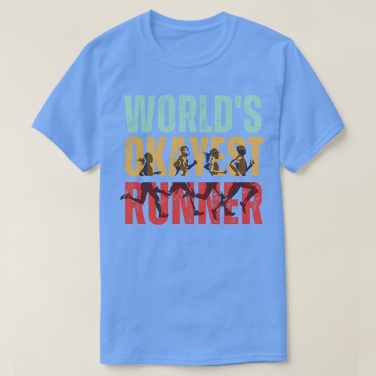 T-shirt Worlds Okayest Runner 2 (Design devant)