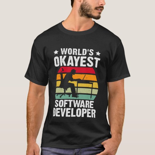 T-shirt World's Okayest Software Developer (Devant)