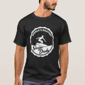 T-shirt Worlds Okayest Surfer Dude Retro Surfing 2 (Devant)
