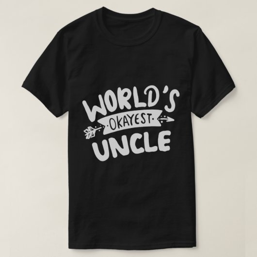 T-shirt Worlds Okayest Uncle (1) (Design devant)