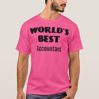 T-shirt Worldx27s Meilleur comptable cadeau unique pour co