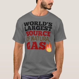 T-shirt Worldx27s Plus grande source de gaz naturel 12