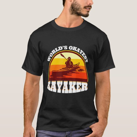 T-shirt Worlest Okayest Kayaker - Canoe Boot Tour (Devant)