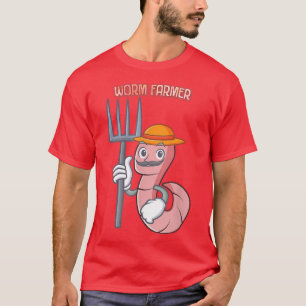 T-shirt Worm Farm Farmer Drôle Humour nouveauté