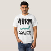 T-shirt Worm Power (Devant entier)