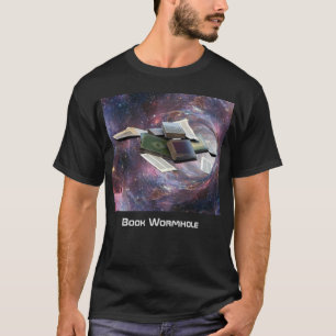 T-shirt Wormhole de livre