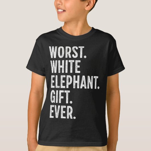 T-shirt Worst White Elephant Gift Ever Men Women Funny Chr (Devant)