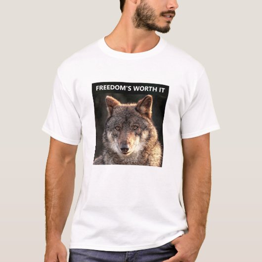 T-shirt Worth It Wolf (léger) (Devant)