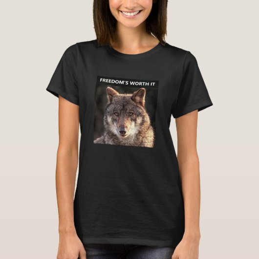 T-shirt Worth It Wolf (sombre) (Devant)