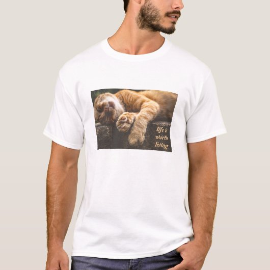 T-shirt Worth Living (léger) (Devant)